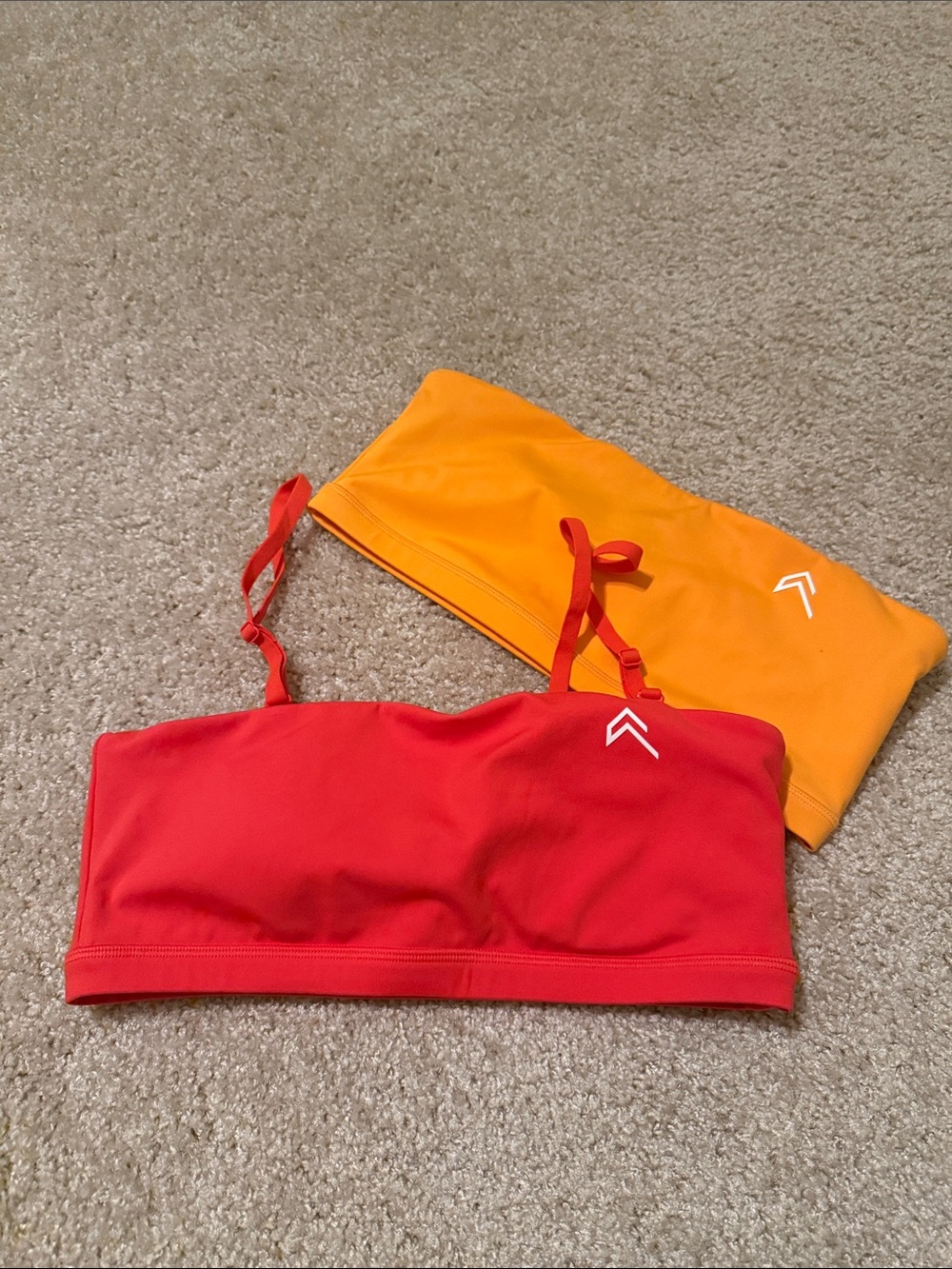 Oner Active Everyday Bandeau Bralette Charged Orange Size M